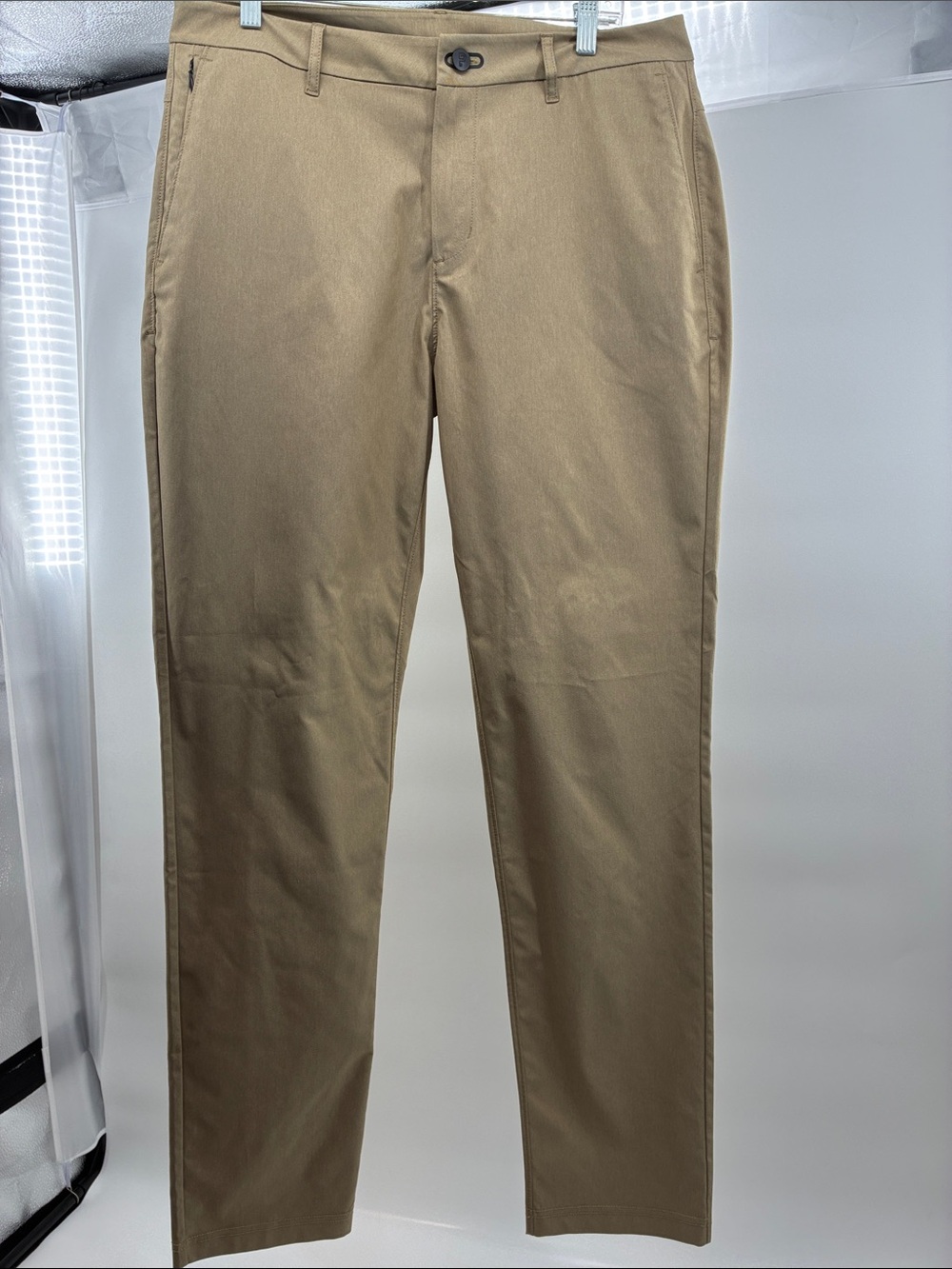 Men's Slim Tan Chino Pants